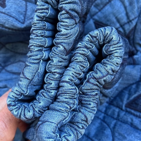 Free People Quinn Quilted Jacket Indigo Combo Size Small NWT - Picture 15 of 15